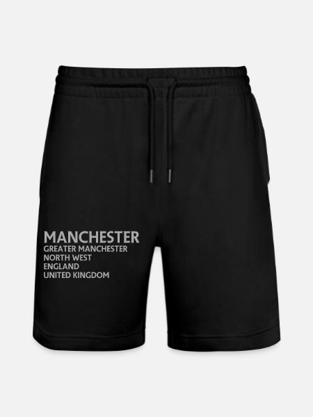 Manchester – Angleterre Lyrique - Short de jogging bio TRAINER Stanley/Stella unisexe - noir