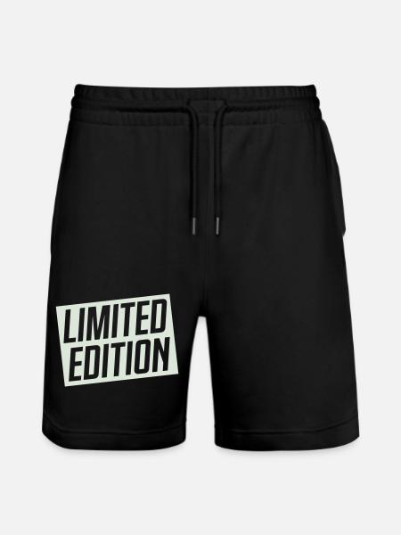 Limitierte Auflage Stempeldesign - Stanley/Stella Unisex Bio Joggingshorts Trainer - Schwarz