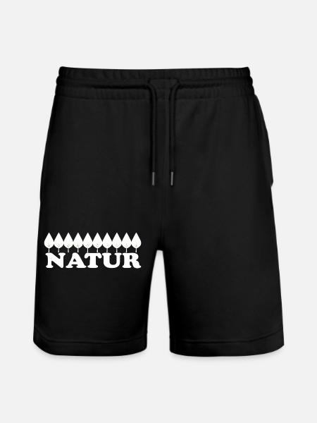 Nature - Stanley/Stella Trainer Unisex Organic Jogging Shorts - black