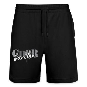 Choir Baritone - Stanley/Stella Trainer Unisex Organic Jogging Shorts - black - Front - Nik (191cm) & Marisol (170cm)