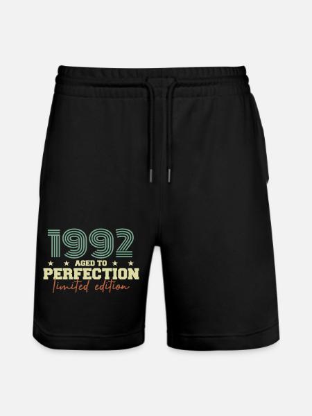 1992 - Stanley/Stella Trainer Unisex Organic Jogging Shorts - black