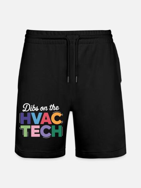 Funny HVAC Technician Saying Repair Expert - Stanley/Stella Trainer Unisex Organic Jogging Shorts - black