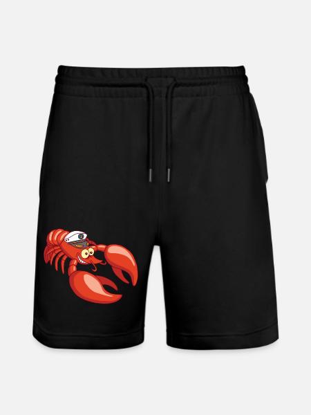 Captain Lobster - Stanley/Stella Unisex Bio Joggingshorts Trainer  - Schwarz