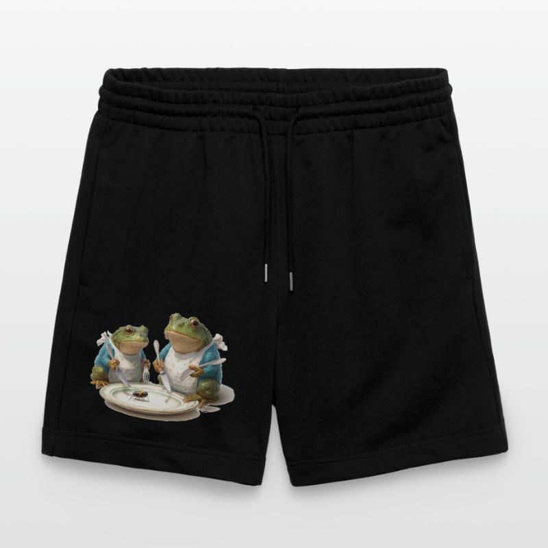 Frog Dinner: Fly on a Plate Stanley/Stella Trainer Unisex Organic Jogging Shorts
