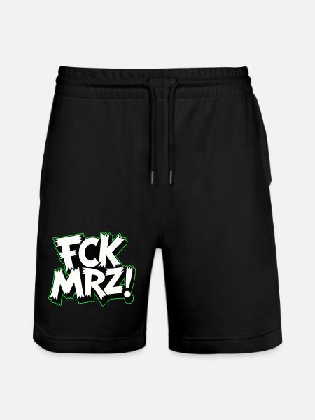 FCK Mar Political Protest Slogan - Stanley/Stella Trainer Unisex Organic Jogging Shorts - black