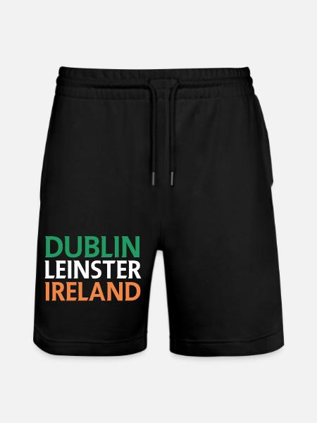 Dublin – Ireland Textdesign - Stanley/Stella Trainer Unisex Organic Jogging Shorts - black