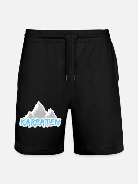 Carpathian Mountains - Stanley/Stella Trainer Unisex Organic Jogging Shorts - black
