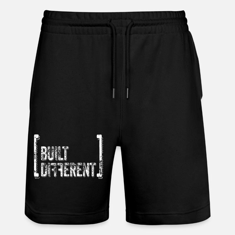 Devis de détresse construite différente - Short de jogging bio TRAINER Stanley/Stella unisexe - noir