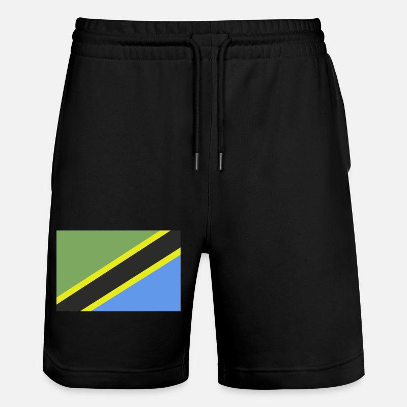 Drapeau de la Tanzanie - Short de jogging bio TRAINER Stanley/Stella unisexe - noir