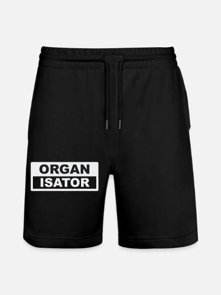 Organisator Typo-Kontrast - Stanley/Stella Unisex Bio Joggingshorts Trainer - Schwarz