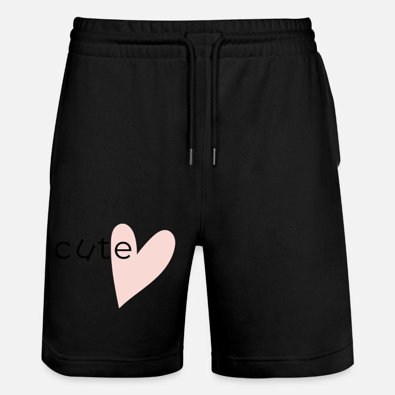 E-Heart Minimal - Mignon - Short de jogging bio TRAINER Stanley/Stella unisexe - noir