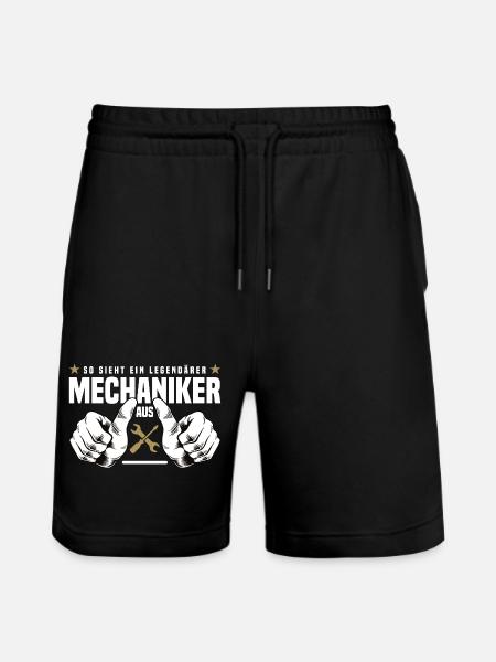 mechanic - Stanley/Stella Trainer Unisex Organic Jogging Shorts - black