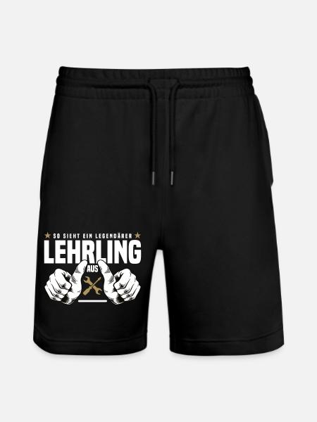Apprentice - Stanley/Stella Trainer Unisex Organic Jogging Shorts - black