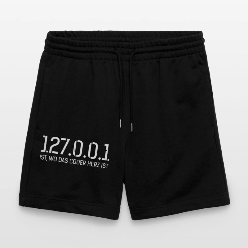 Science Coder 127.0.0.1 IST. WO CODER HERZ IST Stanley/Stella Unisex Bio Joggingshorts Trainer 