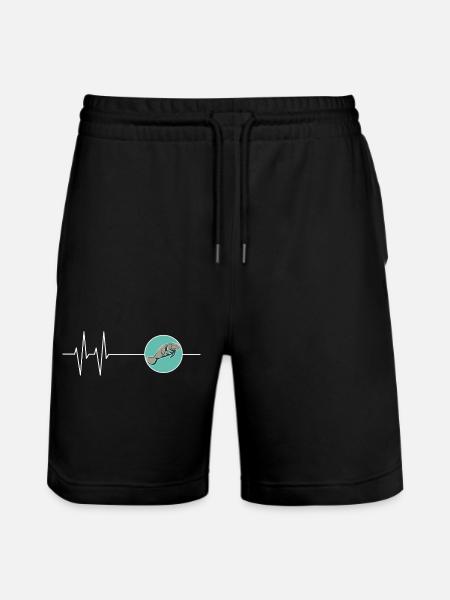 Dugong Seekoeien in de Hartslagcirkel - Stanley/Stella uniseks bio-joggingshorts Mover  - zwart