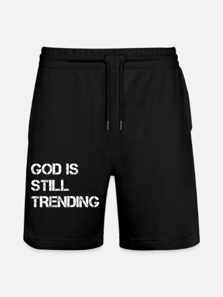 Gott bleibt im Trend - Stanley/Stella Trainer Unisex Organic Jogging Shorts - black