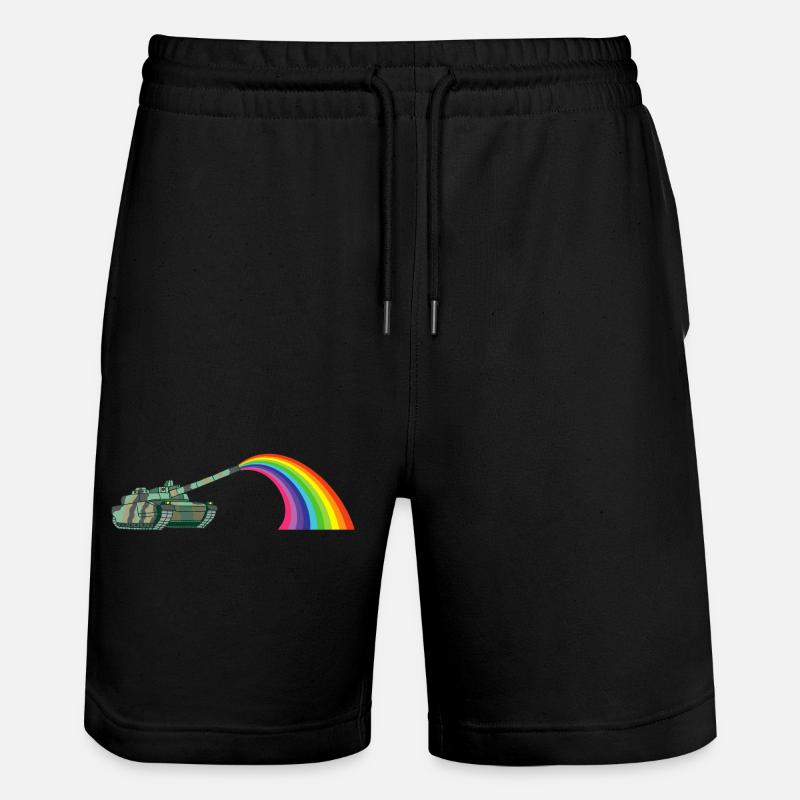 Friedenswagen - Stanley/Stella Unisex Bio Joggingshorts Trainer  - Schwarz