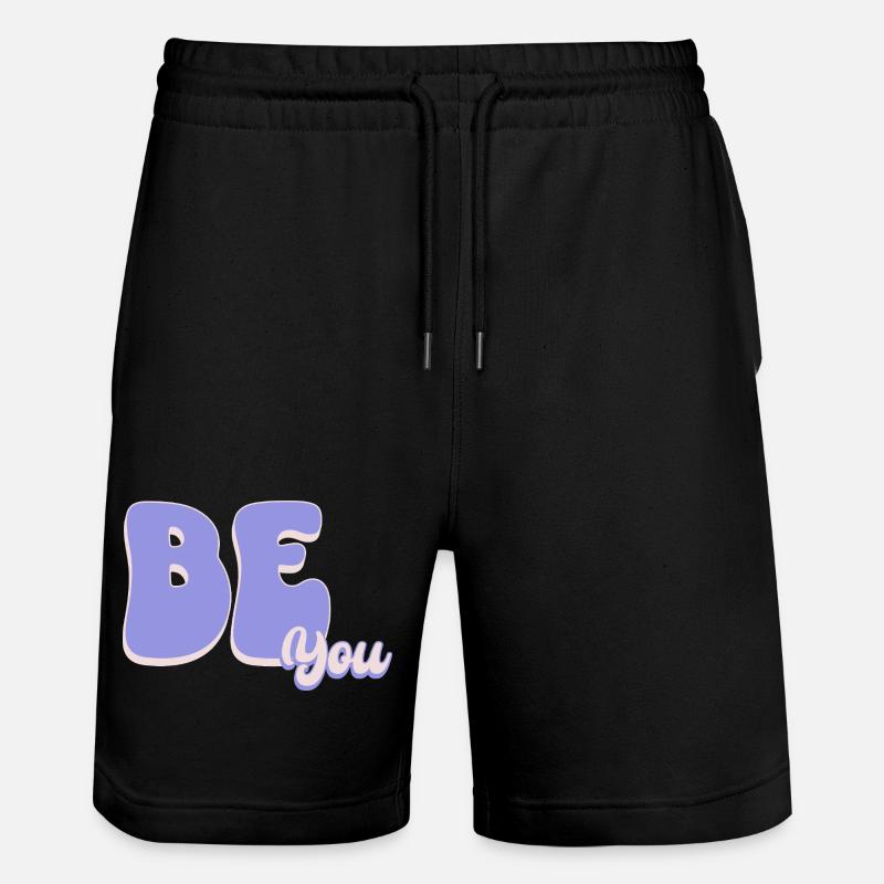 Sei einfach DU - Stanley/Stella Unisex Bio Joggingshorts Trainer  - Schwarz