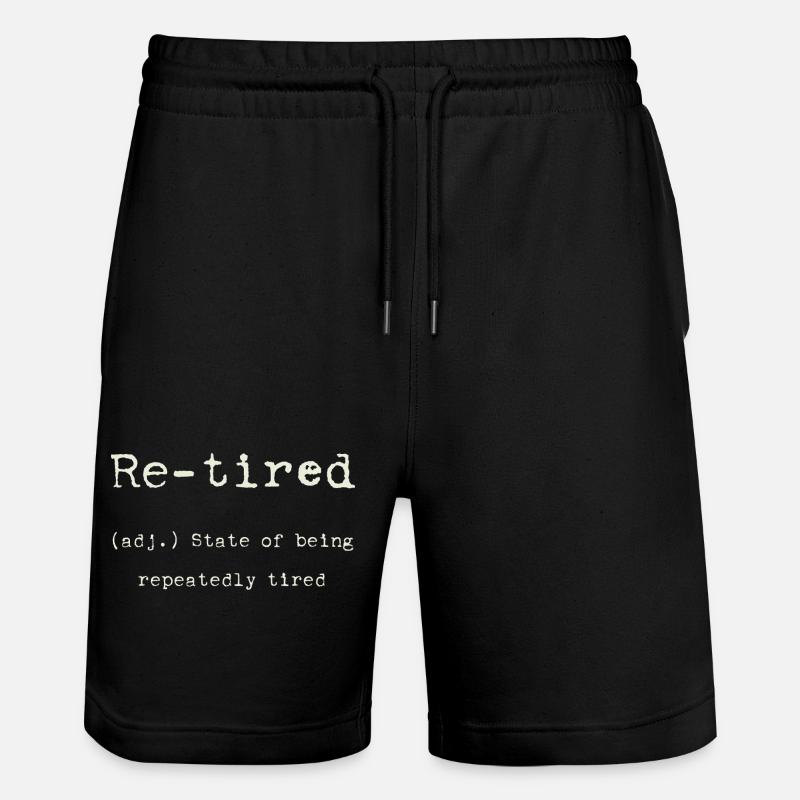 Re-fatigué – état de fatigue constante - Short de jogging bio TRAINER Stanley/Stella unisexe - noir