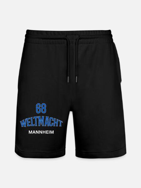 68 Weltmacht Mannheim - Stanley/Stella Unisex Bio Joggingshorts Trainer - Schwarz