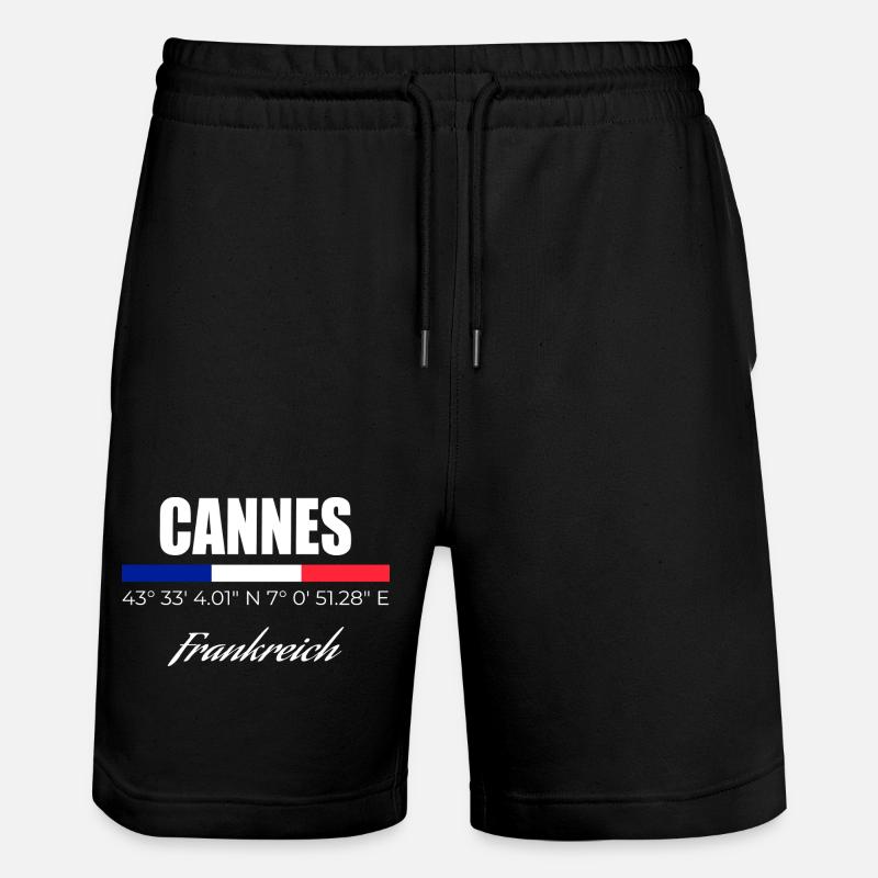 Cannes - Short de jogging bio TRAINER Stanley/Stella unisexe - noir
