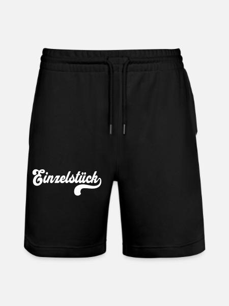 Single copy - Stanley/Stella Trainer Unisex Organic Jogging Shorts - black