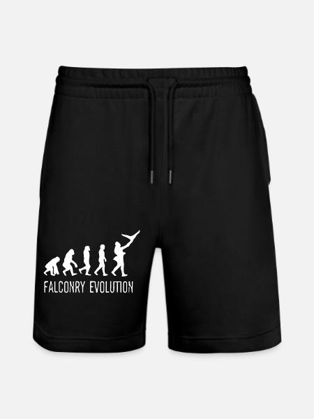 Evolution of Falconry - Stanley/Stella Trainer Unisex Organic Jogging Shorts - black