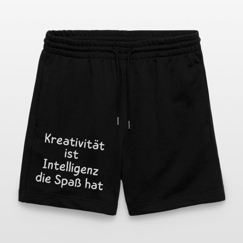 Creativity is intelligence that has fun Statement Stanley/Stella Trainer Unisex Organic Jogging Shorts