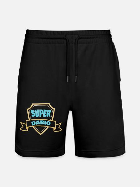 Geschenk für Dario - Stanley/Stella Unisex Bio Joggingshorts Trainer - Schwarz