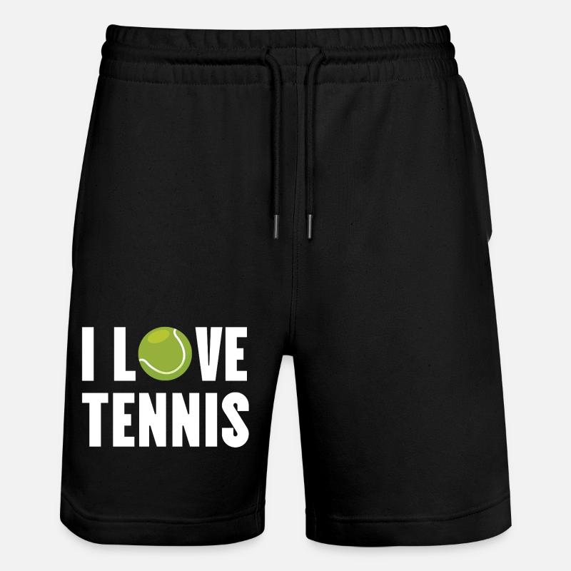 J’adore le tennis - Short de jogging bio TRAINER Stanley/Stella unisexe - noir