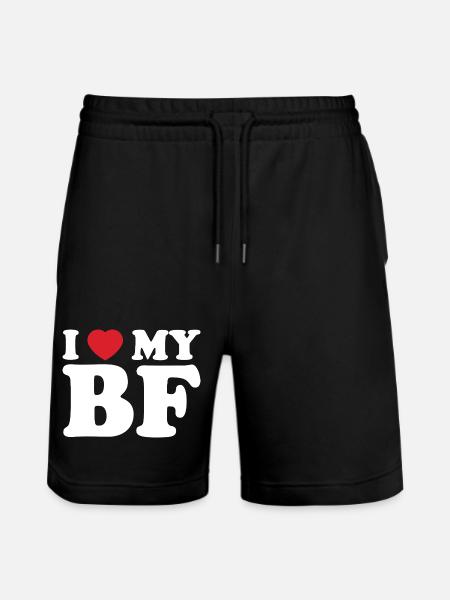 I Heart My BE Tee - Stanley/Stella Trainer Unisex Organic Jogging Shorts - black