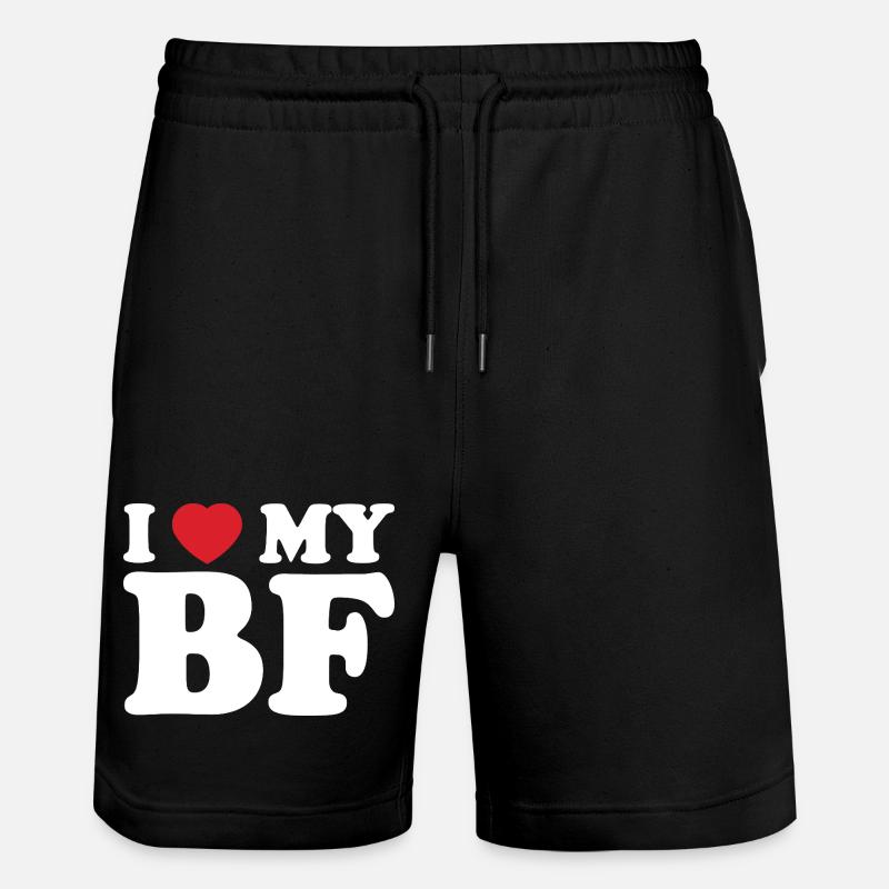 I Heart My BE Tee - Short de jogging bio TRAINER Stanley/Stella unisexe - noir