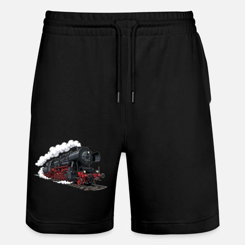 Locomotive à vapeur 52 8154 - Short de jogging bio TRAINER Stanley/Stella unisexe - noir