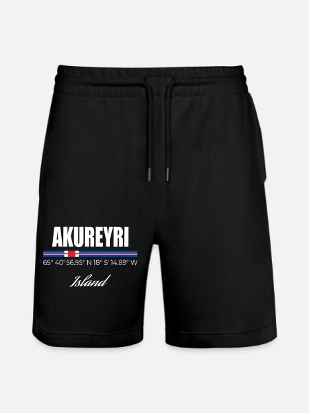 Akureyri - Stanley/Stella Trainer Unisex Organic Jogging Shorts - black