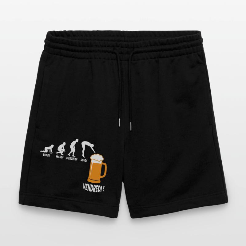 Work week around Friday beer Stanley/Stella Trainer Unisex Organic Jogging Shorts