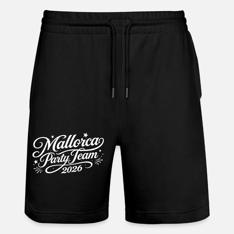 Mallorca Party Team 2026 - Stanley/Stella Trainer Unisex Organic Jogging Shorts - black