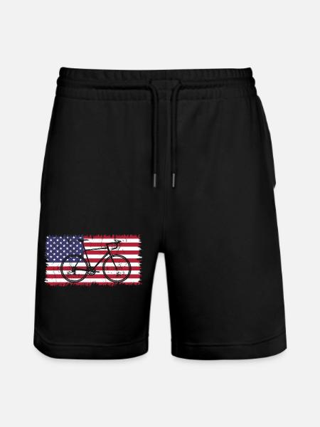 Cycling USA - Short de jogging bio TRAINER Stanley/Stella unisexe - noir