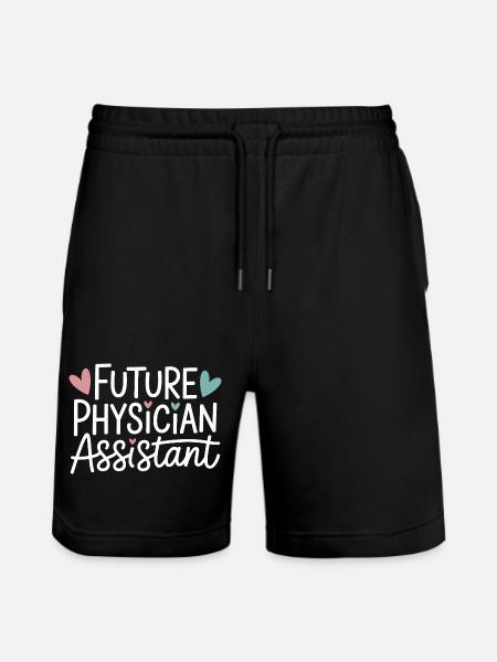 Future Physician Assistant - Stanley/Stella Trainer Unisex Organic Jogging Shorts - black