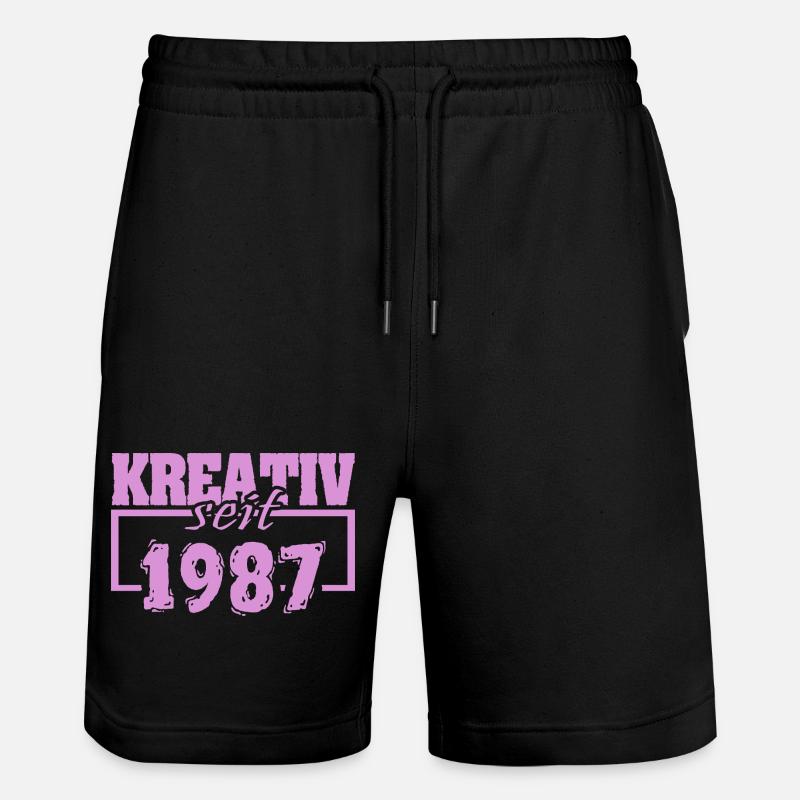 Création 1987 - Short de jogging bio TRAINER Stanley/Stella unisexe - noir