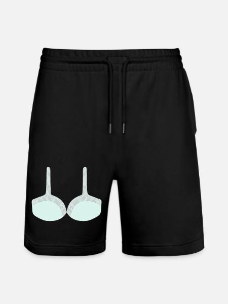 Mint-Lace-Bralette mit Blumenüberlagerung - Stanley/Stella Unisex Bio Joggingshorts Trainer - Schwarz