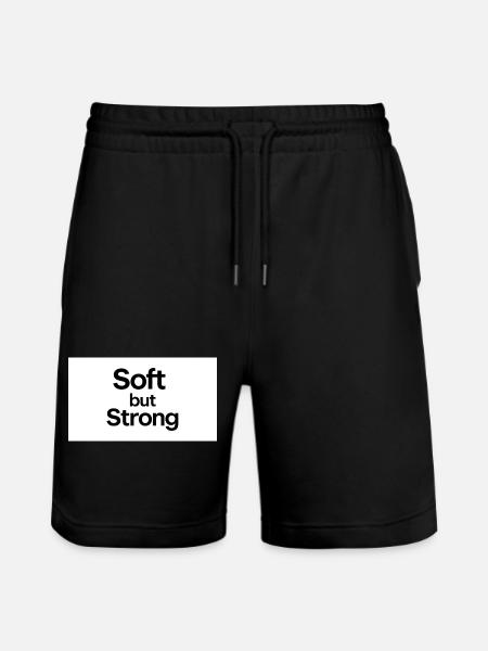 minimalist_typography_t-shirt_design-_black_tex - Short de jogging bio TRAINER Stanley/Stella unisexe - noir