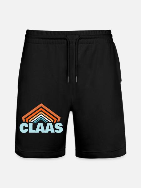 Claas comme prénom - Short de jogging bio TRAINER Stanley/Stella unisexe - noir