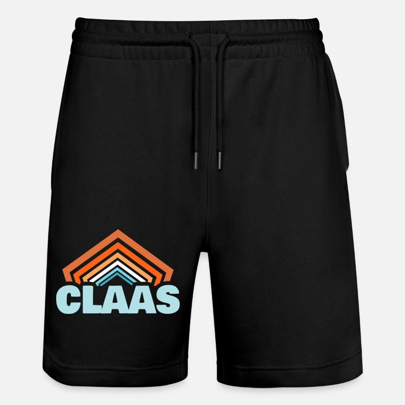 Claas comme prénom - Short de jogging bio TRAINER Stanley/Stella unisexe - noir