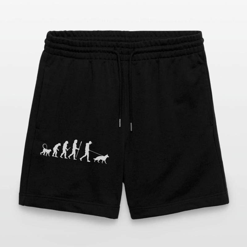 Evolution German Shepherd Stanley/Stella Trainer Unisex Organic Jogging Shorts