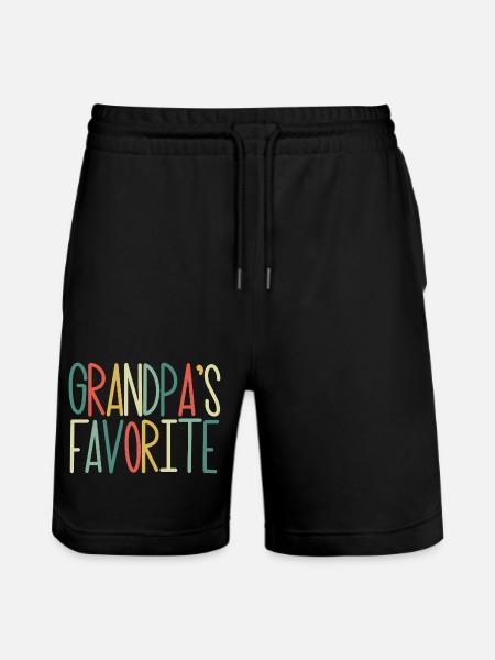 Yndlingsbarnebarn Sjov bedstefar favorit - Stanley/Stella Trainer økologiske unisex joggingshorts - sort