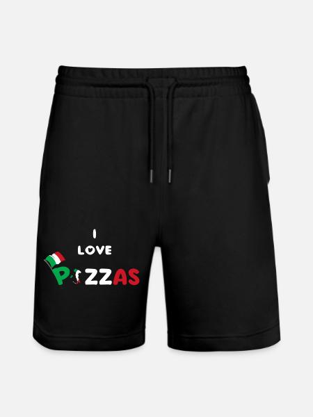 Italienische Pizza Pazzaiolo - Stanley/Stella Unisex Bio Joggingshorts Trainer  - Schwarz