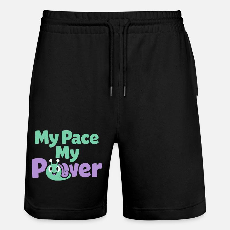 Identité parentale douce, lente - Short de jogging bio TRAINER Stanley/Stella unisexe - noir