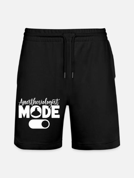 Anesthesiologist Mode On Anesthesia - Stanley/Stella Trainer Unisex Organic Jogging Shorts - black