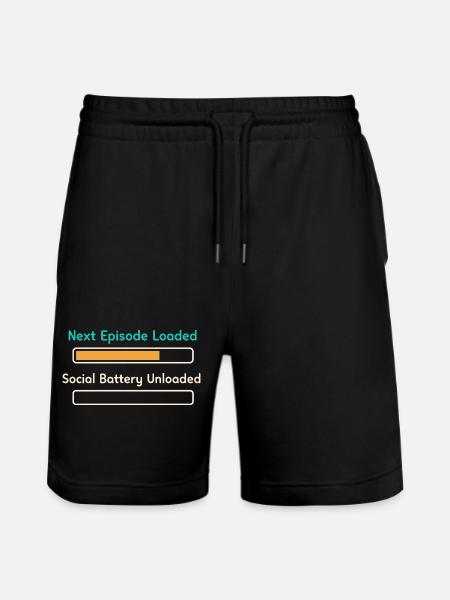 Introverti d’anime Weeb canapé - Short de jogging bio TRAINER Stanley/Stella unisexe - noir