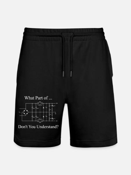 Electrical Engineer Funny Engineering Sarcasm - Stanley/Stella Trainer Unisex Organic Jogging Shorts - black